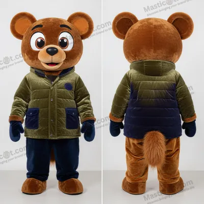 Produktbild von Olivengrüner MASTICOT gepolsterter Matrosen-Soldat-Maskottchen