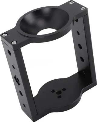 Image de tête de trépied de 75 mm, adaptateur-convertisseur demi-sphère-plat en aluminium avec filetage 1/4 pouce 3/8 pouces, capacité de charge de 10 kg, pour