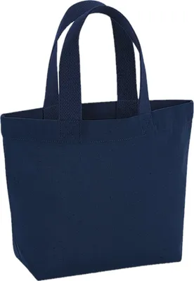 Produktbild von Westford Mill Mini-Tragetasche EarthAware Marina aus Baumwolle RW7143 (Einheitsgröße) (Marineblau)