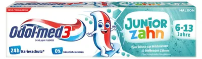 Immagine prodotto di Odol med3 dentifricio junior con fluoro da 6 a 13 anni 75ml