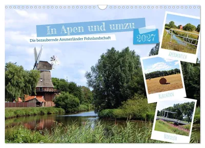 Produktbild von In Apen und umzu (Wandkalender 2027 DIN A3 quer), CALVENDO Monatskalender