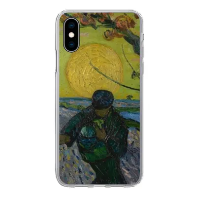 Produktbild von MuchoWow® Handyhülle Schutzhülle Hülle für iPhone X Der Sämann - Vincent van Gogh Silikon Softcase Handy Hülle - Handyhülle