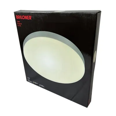 Produktbild von Briloner FLAME LED Deckenleuchte 24,5W Silberfarbig Warmweiss