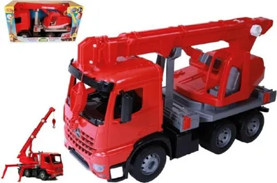 Immagine prodotto di Gru per auto in plastica 70cm 3 assi Mercedes Actros