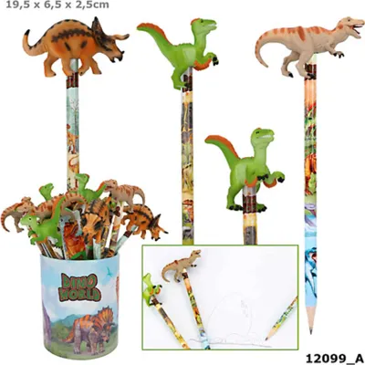Obrázok produktu pre Depesche - Ceruzka Dino World s dinosaurím topperom