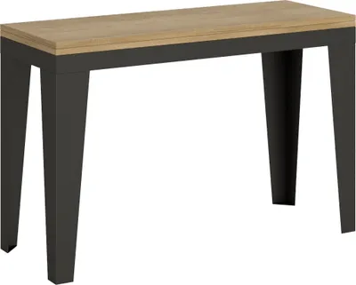 Produktbild von ITAMOBY - Klapptisch 120x45/90 cm Flame Double Eiche Natur Gestell in Anthrazit