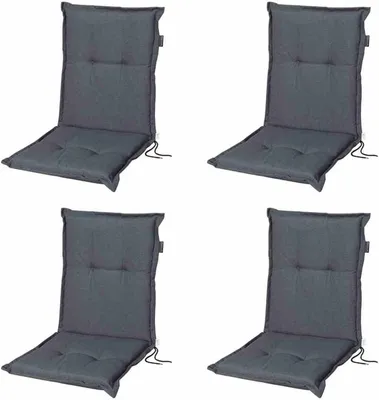 Produktbild von Set 4 x Panama grau A nied 50 % Baumwolle, 45 % Polyester