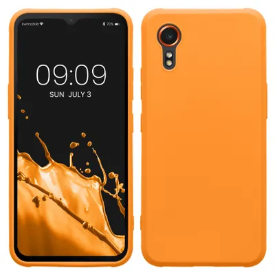 Produktbild von kwmobile Handyhülle für Samsung Galaxy Xcover7 Hülle - TPU Case - Kabelloses Laden - Schutzhülle Cover in Fruity Orange