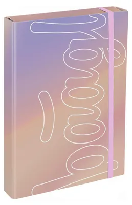 Produktbild von Baagl Heftbox A4 JUMBO Sammelmappe für Kinder Jungen Gummiband - Pastel
