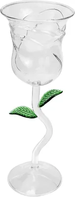 Produktbild von Rosenförmiger Weinkelch aus Glas, 250 ml, für Bar und Cocktailpartys – stilvolles Cocktail- und Rotweinglas mit kreativem Design