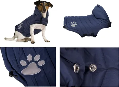 Produktbild von Karlie Hundemantel Paw blau, Größe:40 cm