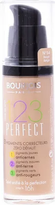 Produktbild von Bourjois 123 Perfect, Pumpenflasche, Flüssigkeit, Mischhaut, Beige, Beige, Natürlich/Natur