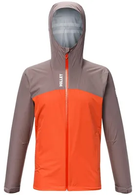 Produktbild von MILLET Dryedge Herren-Wanderjacke, wasserdicht, 10 K/10 K, atmungsaktiv, 2,5 l – Größe XL, Orange
