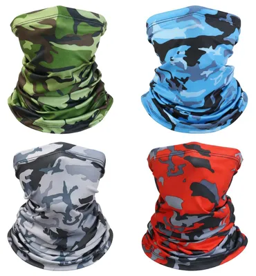 Obrázek produktu pro Víceúčelová šála, 4 kusy, prodyšná, větruodolná, vhodná pro outdoorové aktivity