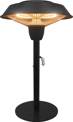 Produktbild von Heizlampe Terrassenlampe 69 x 42 cm schwarz POLLUX  elektrisch Wärme für Terrasse Garten Heizstrahler Terrassenstrahler Stehlampe