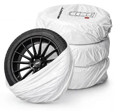 Produktbild von HASKYY 4 tlg. Reifentaschen Milky White 110x110cm Reifentüten Satz