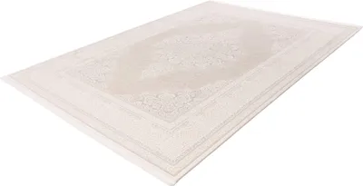 Produktbild von Pierre Cardin Clairmont klassisches Hochflor-Teppich 200x290 cm in Ivoorkleur mit Medaillonmuster