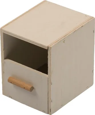 Produktbild von Duvo+ Brutkasten Holz für Finken 1/3 offen