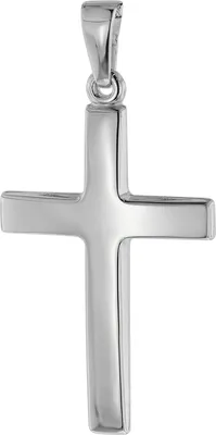 trendor 75552 Kreuz-Anhänger 24 mm Weißgold 14 Karat 585 1