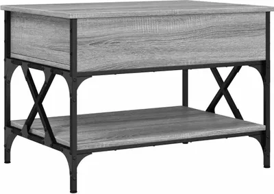 Obrázek produktu pro vidaXL Konferenční stolek šedý Sonoma 70x50x50 cm Materiál na bázi dřeva a kovu