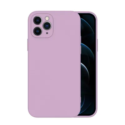 Produktbild von Hülle für iPhone 11 Pro Max Case Cover Bumper Silikon Softgrip Schutzhülle Farbe: Lila