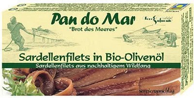 Produktbild von Pan do Mar Sardellenfilets in Olivenöl -- 50g