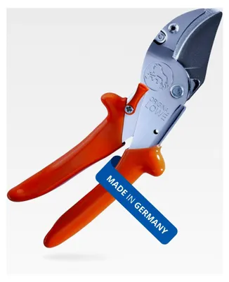 Produktbild von Profi Amboss Gartenschere mit Bypass Geometrie - scharfe Schere mit ergonomischen Griffen und Antihaftbeschichtung an der Stahlklinge für Schneidarbeiten im Obstbau
