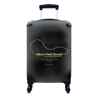 Produktbild von MuchoWow® Koffer Handgepäck Trolley Rollkoffer Kleine Reisekoffer mit 4 Rollen - Australien - Formel 1 - Rennstrecke - Cabin Size < 55x40x23 cm & 55x40x20 cm - Fotokoffer - Kabinenkoffer - Boardgepäck - Reise-Box - Reisekoffer - Reisegepäck - Koffer mit Bild - Trolley für Kinder