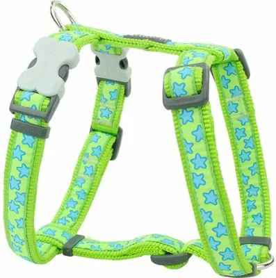 Produktbild von Hundegeschirr Red Dingo Style Stern grün 30-48 cm