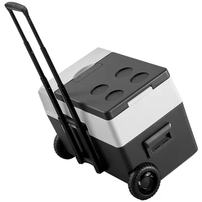 Immagine prodotto di Frigorifero portatile a compressore SucceBuy da 30 L, frigorifero da auto con maniglia, controllo tramite app e rotelle, 12 V/24 V CC, 100–240 V CA, da -22 °C a 10 °C, congelatore elettrico per camion, camper, SUV, viaggi e campeggio
