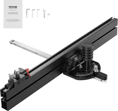 Immagine prodotto di Guida di precisione per seghe circolari da banco, scanalatura standard, 3/4 x 3/8 di pollice, griglia da 24 pollici