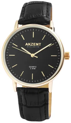 Produktbild von Akzent Exclusive Herrenuhr mit Kunstlederionsarmband