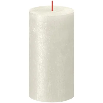 Produktbild von Bolsius Rustik Kerze Elfenbein 130/68mm
