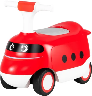 Produktbild von GOPLUS Kinder Rutschauto, 2 in 1 Schiebeauto mit Hupe & Stauraum unter dem Sitz, Kinderfahrzeuge für Jungen & Mädchen von 19 bis 36 Monaten (Rot)