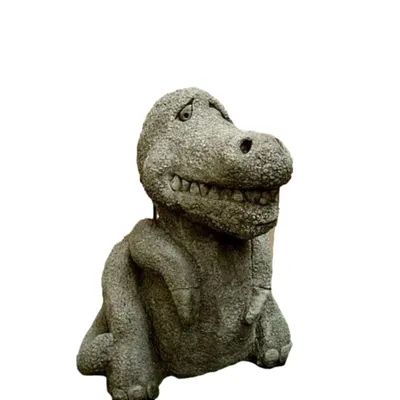 Produktbild von Schöner Dinosaurier Figur für den Garten zur Dekoration aus Steinguss Frostfest Neu Tierfigur zur Gartengestaltung Witterungsbeständig SU-849