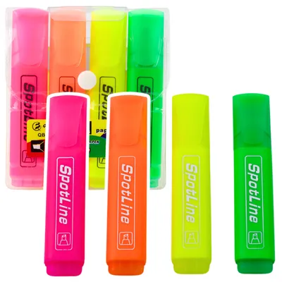 Immagine prodotto di Set Di Evidenziatori Al Neon Per Ufficio E Scuola 4 Pezzi