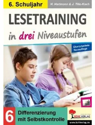 Produktbild von Lesetraining in drei Niveaustufen / Klasse 6