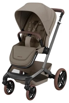 Produktbild von Maxi-Cosi Fame Kinderwagen ab der Geburt, Erstklassiger Komfort, LumiRide System, SlideTech Travelsystem, Unterwegs aufladen, Twillic Truffle