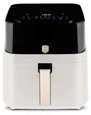 Produktbild von Berlinger Haus Heiluftfritteuse 7,2L mit Sichtfenster, Digitaler Temperaturregler 80-200?, Schnellfunktion und Warmhaltefunktion, LED-Touchscreen, Mattcreme