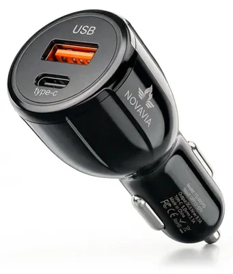 Autolader USB & USB-C mit Kabel für Smartphones