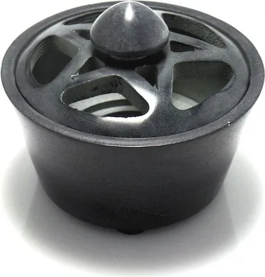 Produktbild von Räuchergefäß Speckstein mit Deckel - Pentagramm