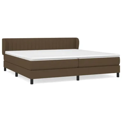Produktbild von Boxspringbett mit Matratze Dunkelbraun 200x200 cm Stoff