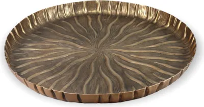 Produktbild von Dekocandle Servierplatte antikgold Ø 57 x 4 cm