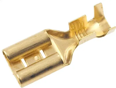 Produktbild von Flachsteckhülse blank weiblich unisoliert Kabelschuhe KFZ Sortiment 6,3 mm Set 100 Stück