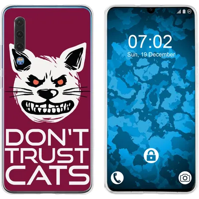 Produktbild von PhoneNatic Case kompatibel mit Huawei P30 Silikon-Hülle Crazy Animals Katze M1