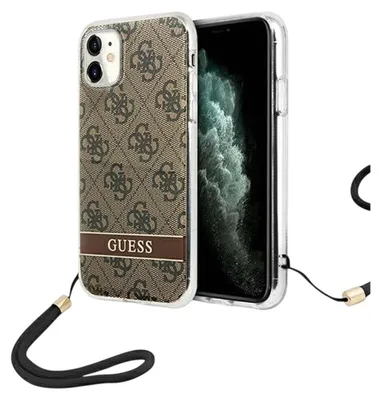 Immagine prodotto di Guess Guohcn61H4Stw Iphone 11Brązowy/Brown Custodia rigida 4G Stampa Cinturino