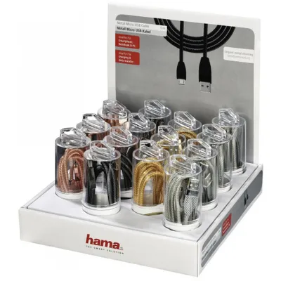 Productafbeelding van Hama USB-kabel met micro-USB connector, ananasdesign