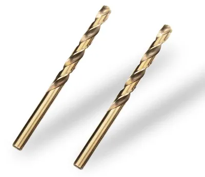 Zdjęcie produktu dla Wiertła metalowe HSS z domieszką kobaltu, 8,5 mm x 117 mm, 2 sztuki, przeznaczone do wiercenia stali nierdzewnej i metali