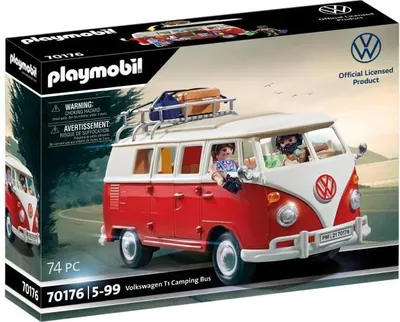 Zdjęcie produktu dla PLAYMOBIL Volkswagen T1 Combi, Samochód Kolekcjonerski, Classic Cars, Model dla Dorosłych, 70176