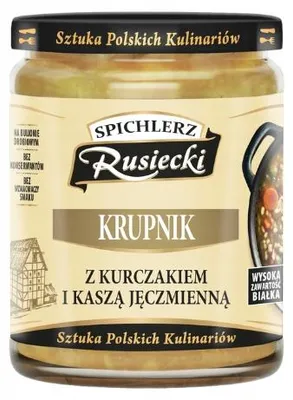 Zdjęcie produktu dla SPICHLERZ 470g Krupnik z kurczakiem i kaszą jęczmienną SŁOIK